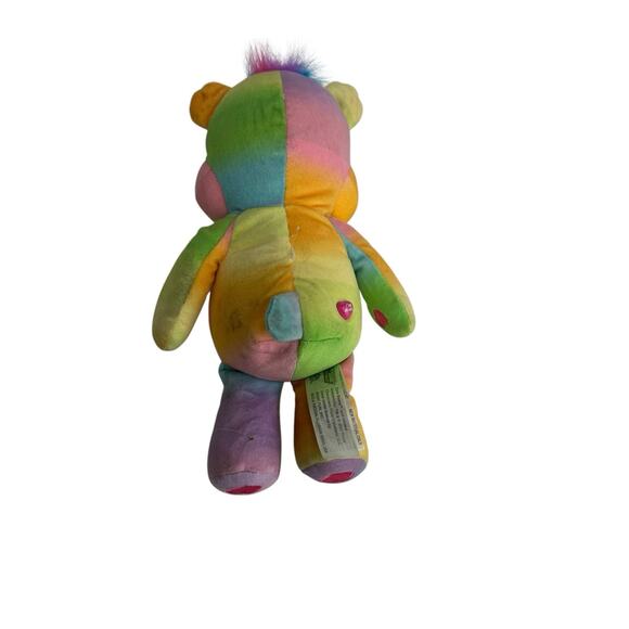Care Bears 9" Togetherness Bear Rainbow Heart Plush Bean Stuffed Animal - Picture 2 of 7